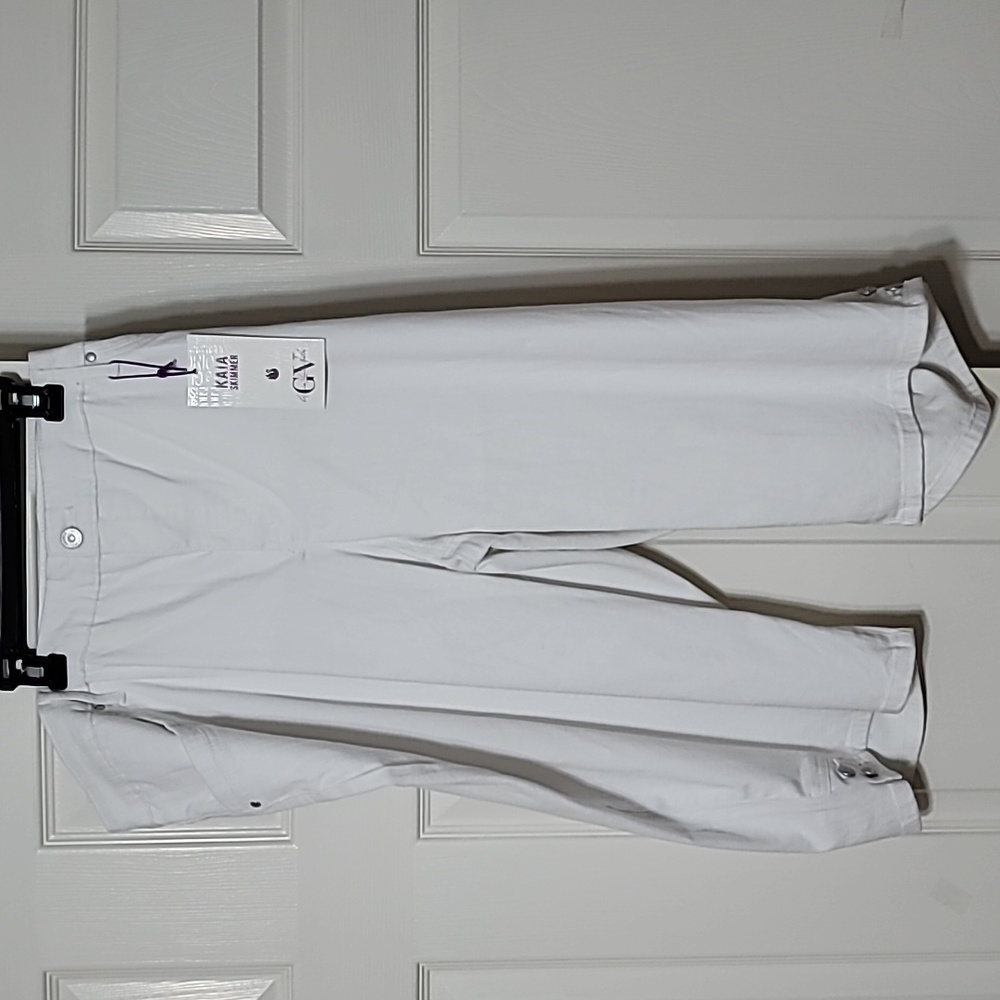 Gloria Vanderbilt KAIA skimmer Capri pants white size 22W average